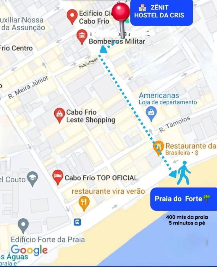 Zenit Hostel Da Cris Cabo Frio Ngoại thất bức ảnh
